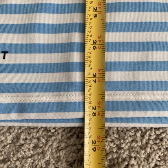 Nike Golf Dri fit Men's Size Small Blue striped Polo T-Shirt - Picture 9 of 9